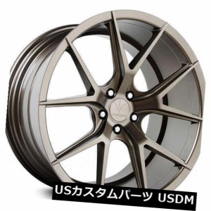 ホイール 4本セット 4 /新しい19インチスタッガードベルデホイールV99軸グロスブロンズリム  4/New 19" Staggered 