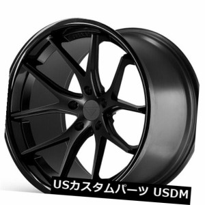 ホイール 4本セット 20 "スタッガードフェラーダFR2 20x9 20x10.5ブラック凹型ホイールリム  20" STAGGERED 