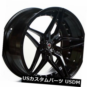 ホイール 4本セット 20 "スタッガードマーキーホイール3259ブラックリムフィットBMW 550 Mパッケージ  20" Stagger