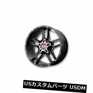 ホイール 4本セット KMCホイールクランプ20x12 XDシリーズ8x165.1 ET-44ブラックミルドホイール（4個セット）  20x