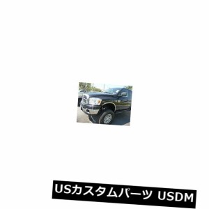 ダッジラム1500 2009-2018ポリッシュドステンレススチールフェンダートリム4個に適合。 