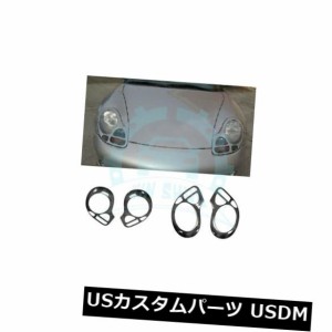 ポルシェ911 996のための2xカーボン繊維のヘッドライトの眉毛のまぶたのトリムの鋳造物 