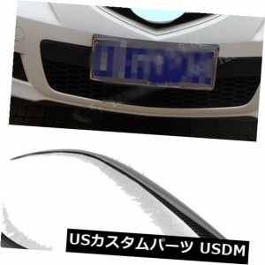 カーボンファイバーヘッドライトカバー眉毛まぶたトリムステッカーフィットマツダ3 07-11 