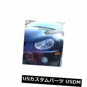 ダッジネオンプレカットSカーブEYELIDヘッドライトオーバーレイ-グロスブラックSRT4 R / T SXT 