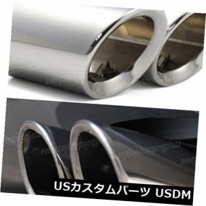 アウディQ3 2013-2015に合う2X T304ステンレス鋼の排気の先端の尾管のマフラー 