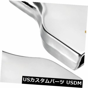 2x SUS304長方形エキゾーストチップパック2.5 "インレット2" x6 "アウトレット10"ロングフィットカマロ 