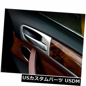 BMW X5 E70 2009-2013用ステンレスインテリアドアハンドルボウルカバートリム4pcs 