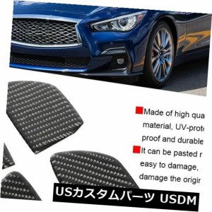 インフィニティQ50 Q60のために合う4個の内部ドアハンドルボウルトリムカバーステッカー 