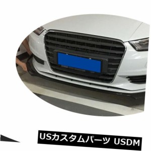 カーボンファイバーフロントバンパーリップチンリフィットフィットFr Audi A3 NON S-LINE NON-S3 14-16 