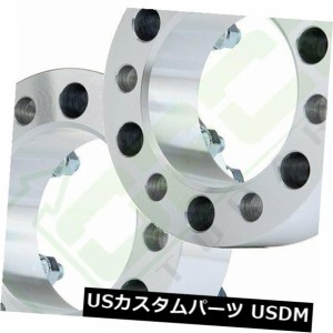 2X 2 "50mm 6x5.5ホイールスペーサー12x1.25日産タイタン用2006-2015ラグボルト 