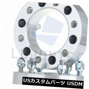 2X 2 "6x5.5 6ラグホイールスペーサー12x1.25 2006-2015日産タイタン用 