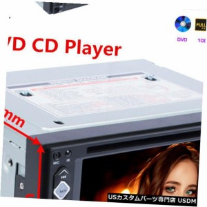 2Din 6.2 "インダッシュカーFMラジオMP5 DVD CDプレーヤータッチスクリーンBluetooth AUX USB 