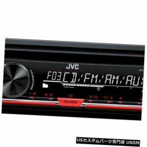 JVC KDR370 In-Dash 1-DINカーステレオレシーバーCD MP3プレーヤーAUX入力シングルDIN 