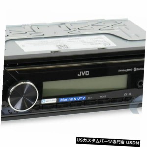 JVC KD-X37MBSシングルDIN SiriusXM Bluetoothマリンステレオインダッシュカーレシーバー 