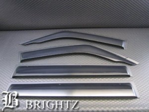 BRIGHTZ パジェロ V93 V97 V98 ブラックスモークドアサイドバイザー 金具付き INJ−V−055