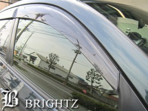 BRIGHTZ RAV4 ACA31W ACA36W ブラックスモークドアサイドバイザー 金具付き INJ−V−018