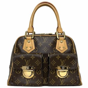 ルイ ヴィトン ハンドバッグ マンハッタン ＰＭ ブラウン モノグラム M40026 VI0095 美品 中古 LOUIS VUITTON ミニボストンバッグ ファス