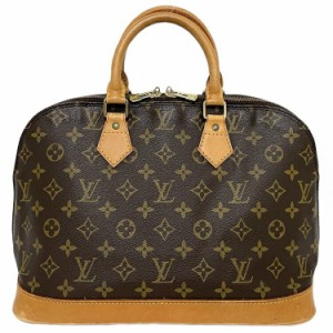 ルイ ヴィトン ハンドバッグ アルマ ＰＭ ブラウン モノグラム M53151 美品 中古 VI0963 LOUIS VUITTON トートバッグ 鍵付 定番 人気 レ