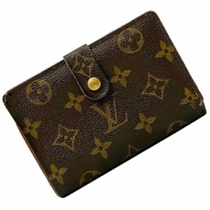 ルイ ヴィトン がま口 財布 ポルトフォイユ ヴィエノワ ブラウン モノグラム M61674 財布 中古 CA0022 LOUIS VUITTON ホック 小銭入れ有 