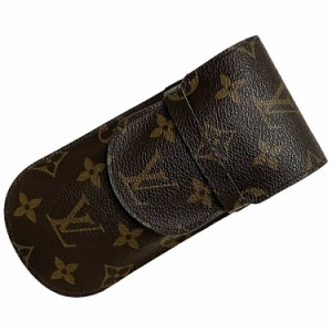 ルイ ヴィトン メガネケース エテュイ リュネット ブラウン モノグラム M62970 美品 中古 SN0052 LOUIS VUITTON 小物入れ ペンケース フ