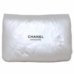 シャネル トラベル ポーチ ホワイト パールホワイト 未使用 美品 ナイロン 中古 CHANEL ノベルティ 小物入れ マグネット ロゴ ワンポイン