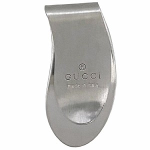 グッチ マネークリップ シルバー 美品 メタル 中古 GUCCI レア 財布 クリップ お札 お金 挟む コンパクト ミニ ロゴ シンプル スマート 