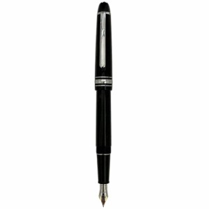 モンブラン 万年筆 ブラック シルバー マイスターシュティック Tix 美品 14K プラスチック 中古 MONTBLANC カートリッジ式 インク ペン 