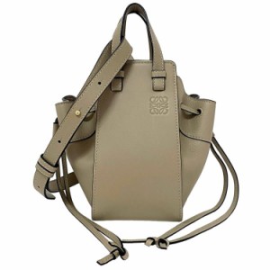 ロエベ ショルダーバッグ ハンモック ミニ ベージュ 314.30.V07 美品 カーフ レザー 中古 LOEWE ミニバッグ ショルダー ハンドバッグ 定