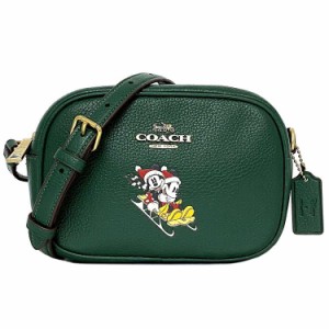 コーチ ショルダーバッグ ミニ ジェイミー グリーン ディズニー CN024 未使用 美品 レザー Sランク COACH Disney ミニバッグ 斜め掛け  