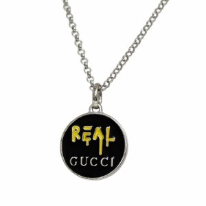 グッチ ネックレス シルバー ブラック グッチゴースト 459359 新品 仕上げ済み 925 Sランク GUCCI REAL ジュエリー アクセサリー プレー