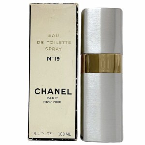 シャネル 香水 NO19 オードトワレスプレー ec-18318 開封済み EAU DE TOILETTE SPRAY 中古 CHANEL 100ml ヴィンテージ フレグランス パフ