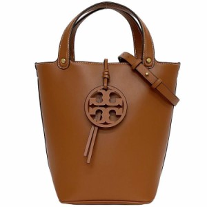 トリーバーチ 2way バケットバッグ ブラウン ミラー 55184 ec-20401 未使用 美品 レザー Sランク TORY BURCH ロゴ ハンドバッグ ショルダ