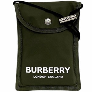 バーバリー サコッシュ ショルダーバッグ カーキグリーン 美品 ポシェット ミニバッグ ナイロン 中古 BURBERRY フォンショルダー 斜め掛