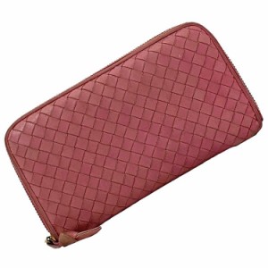 ボッテガ ヴェネタ ラウンドファスナー長財布 イントレチャート 中古 ブラウン レザー Bottega Veneta 【中古】 | ブランド  ユニセックス サイフ ロングウォレット ファッション 定番 革 ボッテガベネタ シンプル 黒×茶 ABランク