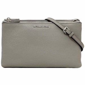 マイケルコース ショルダーバッグ ec-21051 グレー 32S7SAFC3L タグ付 レザー 中古 MICHAEL KORS 肩掛け ショルダーウォレット ファスナ