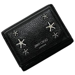 美品 JIMMY CHOO 星型スタッズ 二つ折り財布 グレー JIMMY CHOO 【並行輸入品】ジミーチュウ 財布 メンズ 二つ折り