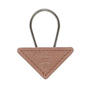PRADA レザーキーホルダー ブラウン
