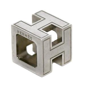 エルメス カージュドアッシュ Ｈキューブ ネックレス トップのみ ec-23579 シルバー 美品 メタル 中古 HERMES ネックレストップ H キュー