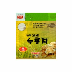 Daedo Food おこげ 米100％ 伝統的な韓国 鉄鍋で作られた 健康食品 200ｇ 4袋 [並行輸入品]