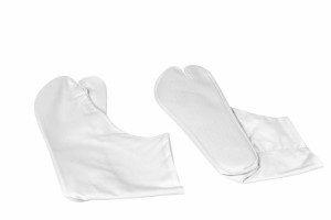 楽屋足袋 一等白キャラコ足袋 サラシ裏 4枚コハゼ(ニッケル) 綿100% 日本製 標準型 27.5cm