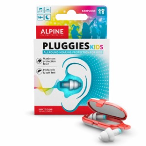 アルパイン Pluggies Kids 子供用耳栓＆大人用小さいサイズ耳栓 名前シールつき 聴覚保護 防音 安眠 耳鳴り 雑音 保護 [正規品 保証付