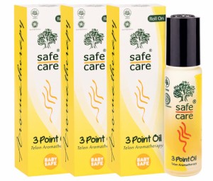 safe care(セーフケア) 3ポイントオイル ロールオン 10mL×3本セット アロマオイル