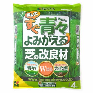 花ごころ 芝生専用土壌改良材 まいてすぐ青々よみがえる芝の改良材 4L