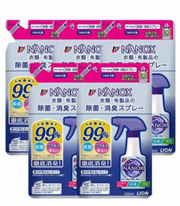 【5個セット】トップ ＮＡＮＯＸ（ナノックス） 除菌・消臭スプレー つめかえ用 320ml