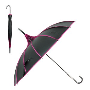 傘 レディース 長傘 16本骨 大きい 87cm 晴雨兼用 手開き ロング傘 日傘 撥水 UVカット(ピンク)