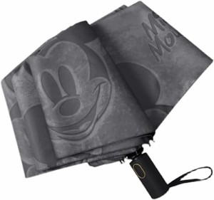 ミッキーマウス キャラクター 日傘 折りたたみ傘 UVカット 遮光 折り畳み傘 紫外線遮断 軽量 晴雨兼用 収納ポーチ付き プレゼント ギフト