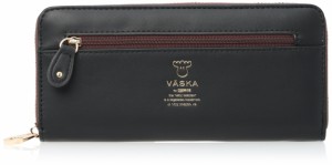 [モズ] VASKA 大容量 薄型 ウォレット 小銭入れ VS-0031 VASKA by ヴェスカ ラミリス・ファスナー長財布 VS-0031 レデ