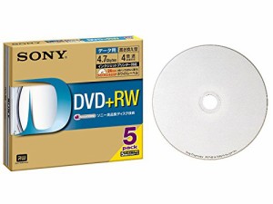 SONY データ用DVD+RW 4倍速 5mmケース 5枚パック 5DPW47HPS