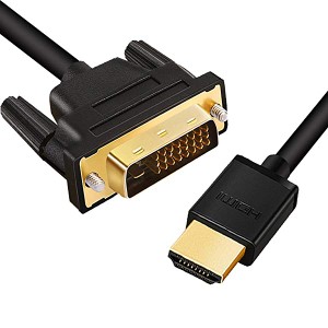 HDMI-DVI 変換ケーブル HDMI- DVI24+1オス 1080P高解像度 (2m) 