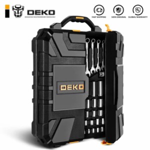 Deko-自動車修理工具セット,自動ラチェットレンチ,ドライバー,ブロー成形ボックス付きメカニック用工具キット,192個